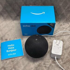 Alexa Echo Dot - 5th Gen Bluetooth WiFi Smart Speaker Black with Box